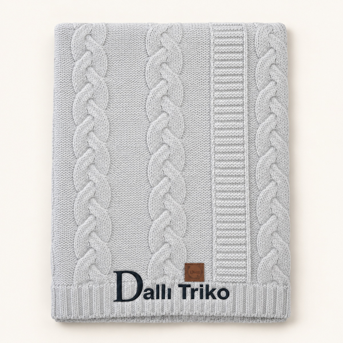 Dalli Triko Cable-Knit Baby Blanket