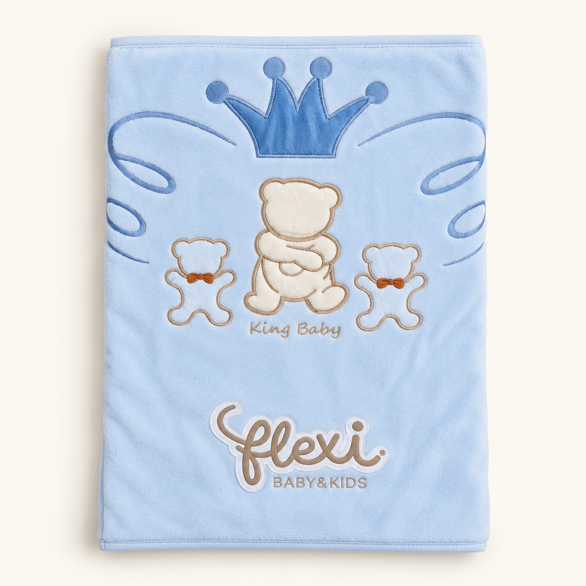 Flexi Crown and Teddy Bear Baby Blanket