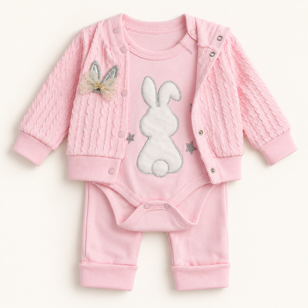 Newborn Bunny Bodysuit Outfit Set