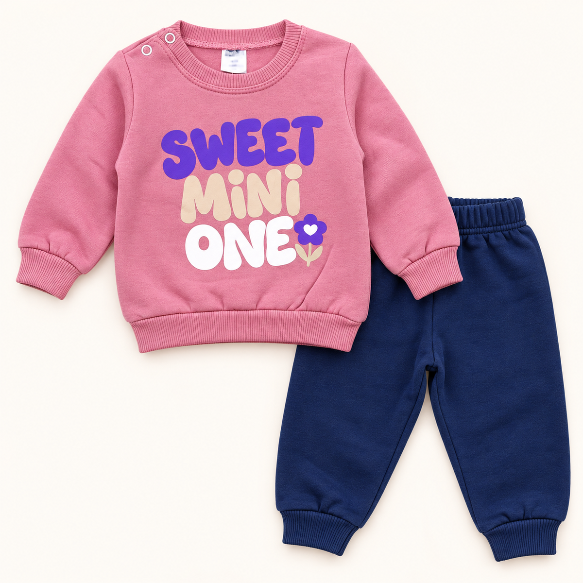 Pink Sweet Mini One Baby Top and Trousers Set