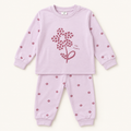 Pink Flower Kids Top and Trousers Set