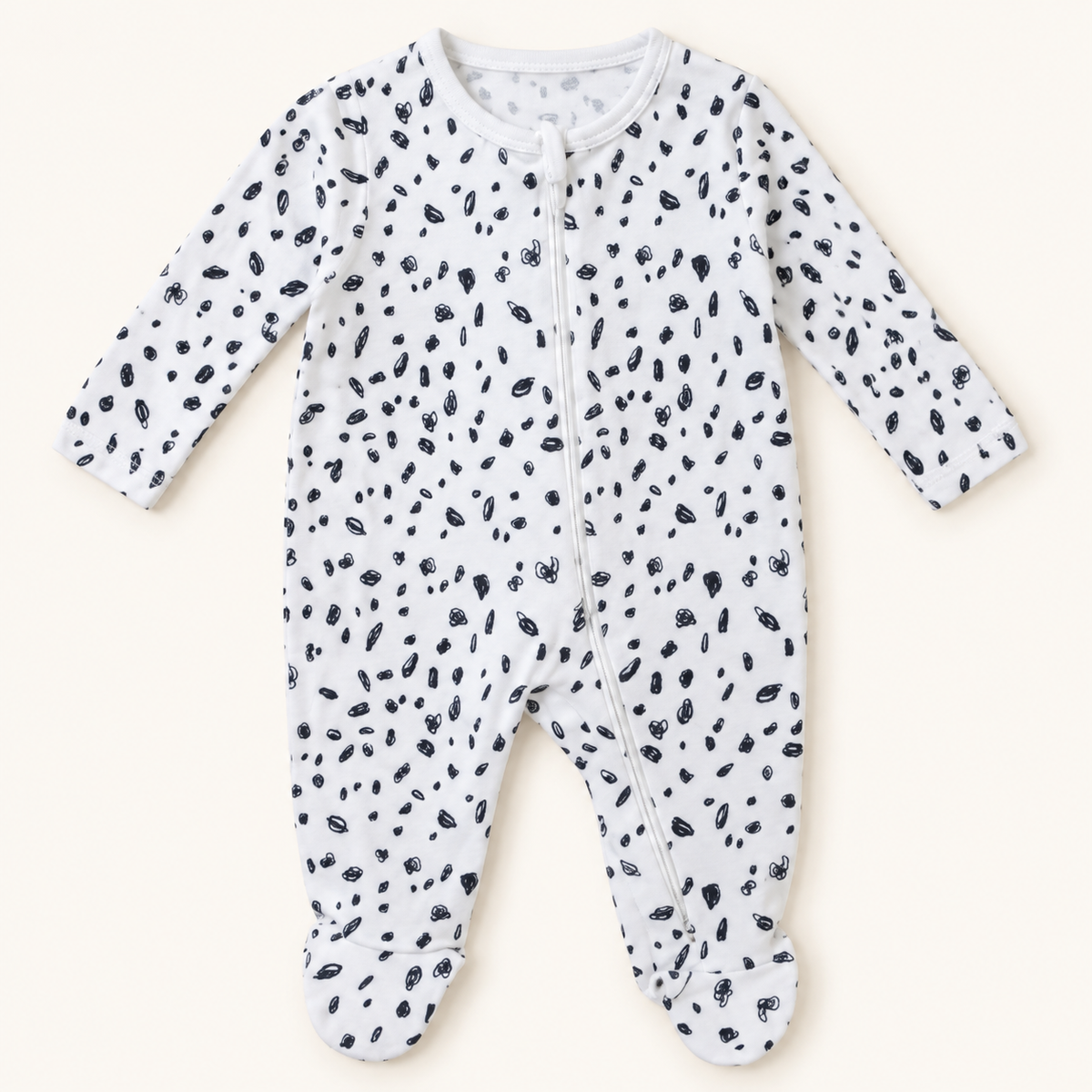 Printed Newborn Footed Sleepsuit