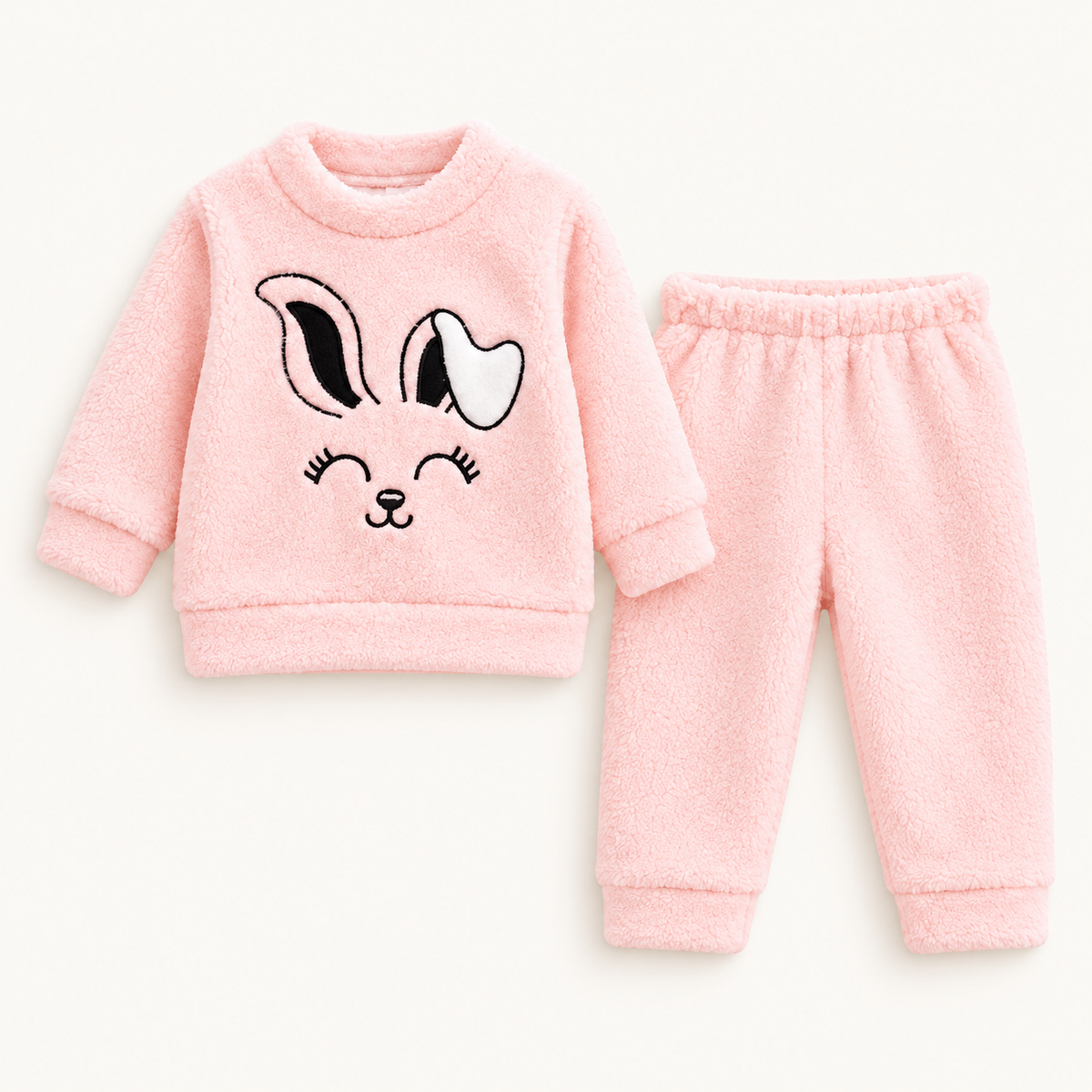Rosa Baby Bunny Fleece Top and Trousers Set